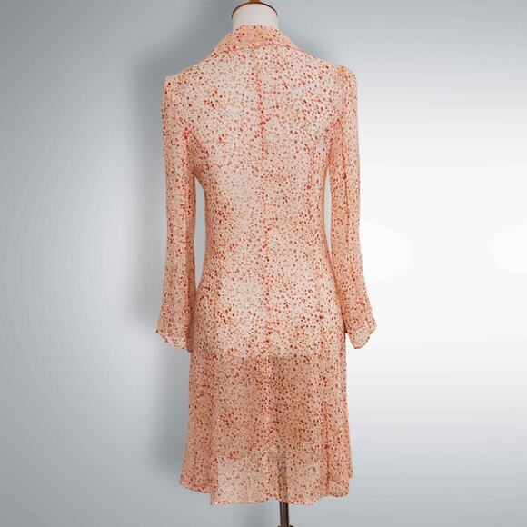 90s Victoria’s Secret Silk Sheer Negligee Dress – Button Front, XS - Picture 3 of 8